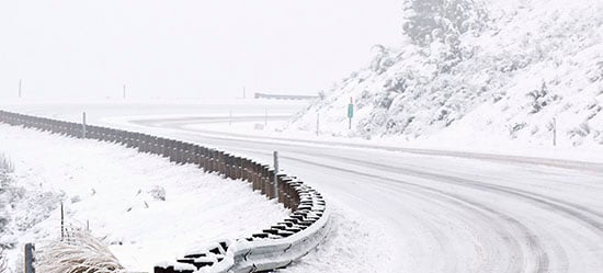 Trucking safety is highly important on snowy roads